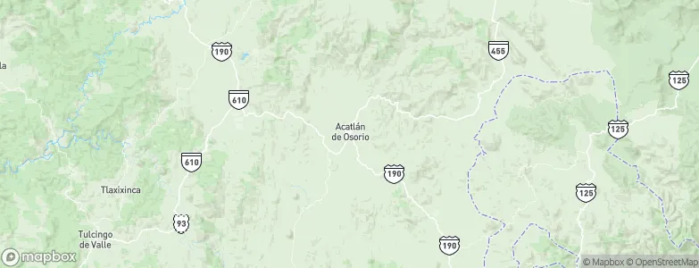 Acatlán de Osorio, Mexico Map