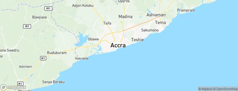 Accra, Ghana Map