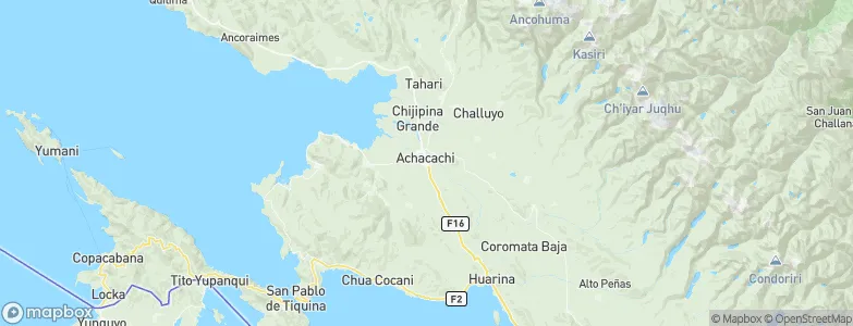 Achacachi, Bolivia Map