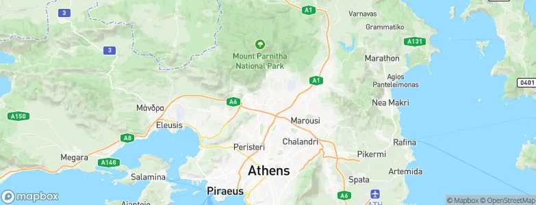 Acharnes, Greece Map