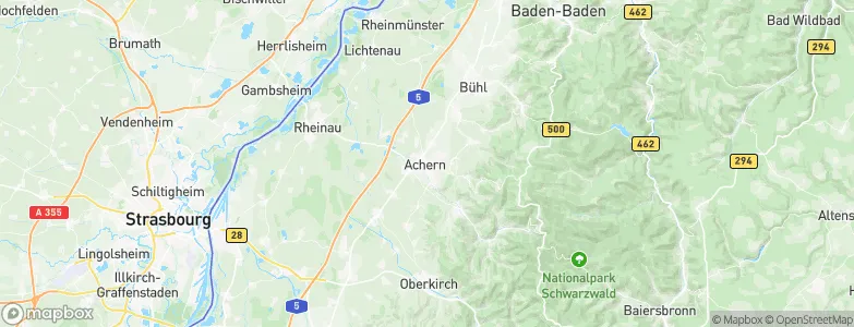 Achern, Germany Map