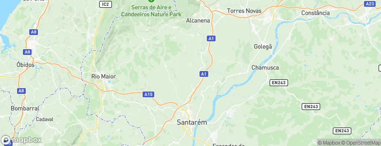 Achete, Portugal Map