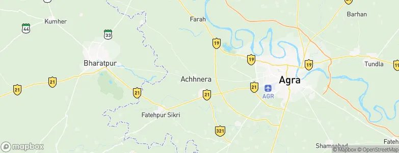 Achhnera, India Map
