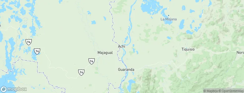 Achí, Colombia Map