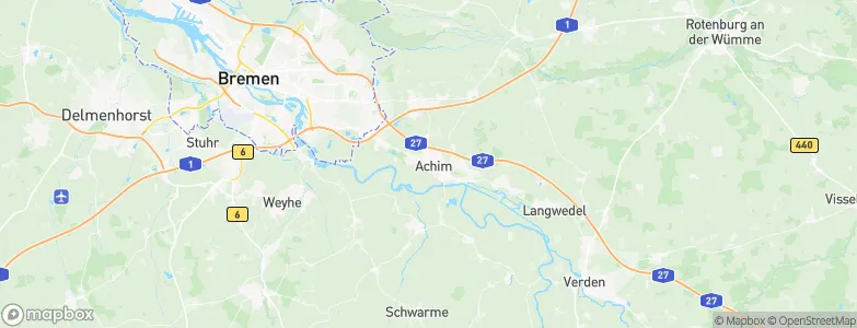Achim, Germany Map