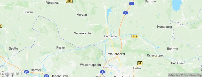 Achmer, Germany Map