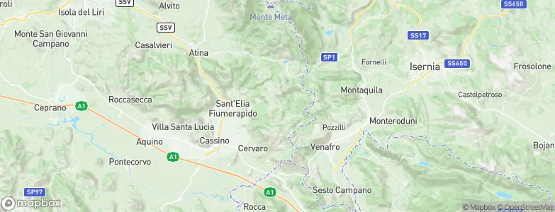 Acquafondata, Italy Map