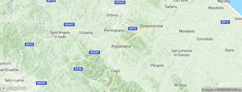 Acqualagna, Italy Map