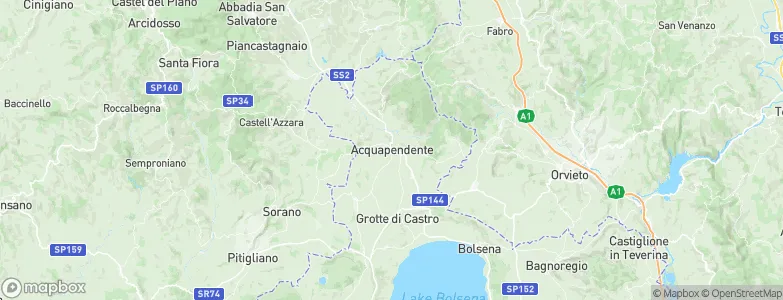 Acquapendente, Italy Map