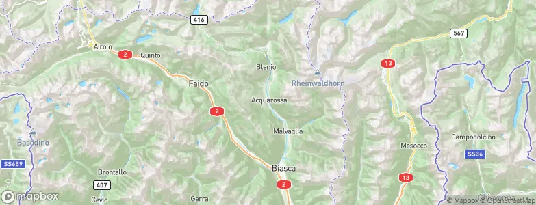 Acquarossa, Switzerland Map