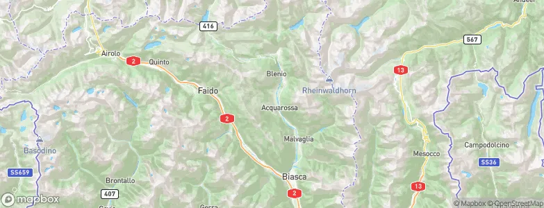 Acquarossa, Switzerland Map