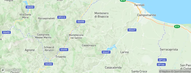 Acquaviva Collecroce, Italy Map