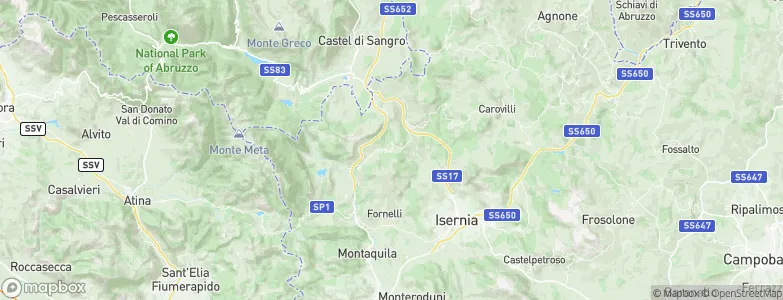 Acquaviva d'Isernia, Italy Map