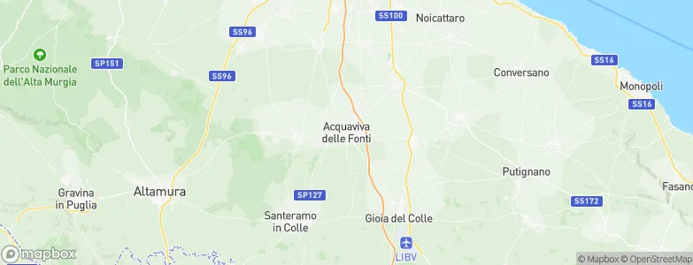 Acquaviva delle Fonti, Italy Map
