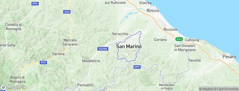 Acquaviva, San Marino Map