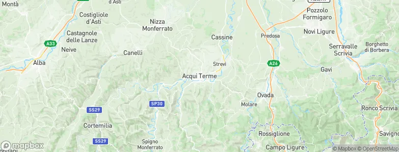 Acqui Terme, Italy Map