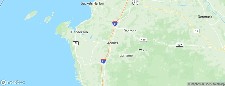 Adams, United States Map