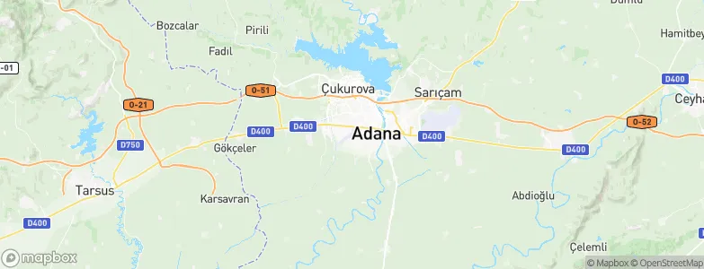 Adana Province, Turkey Map