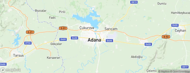 Adana, Turkey Map