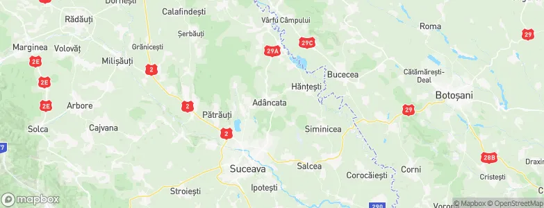 Adâncata, Romania Map