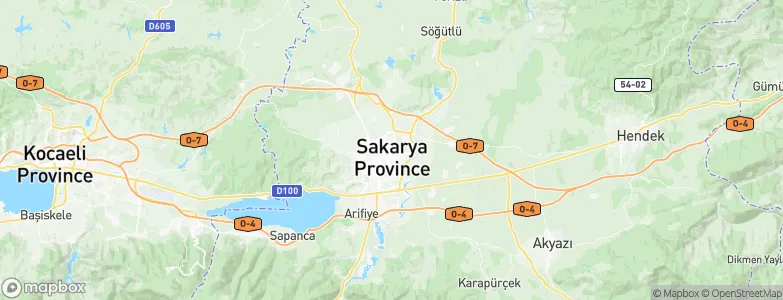 Adapazarı, Turkey Map