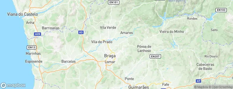 Adaúfe, Portugal Map
