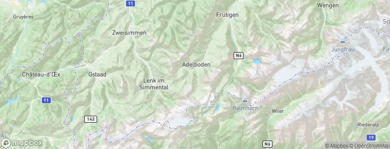 Adelboden, Switzerland Map