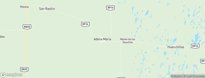 Adelia María, Argentina Map