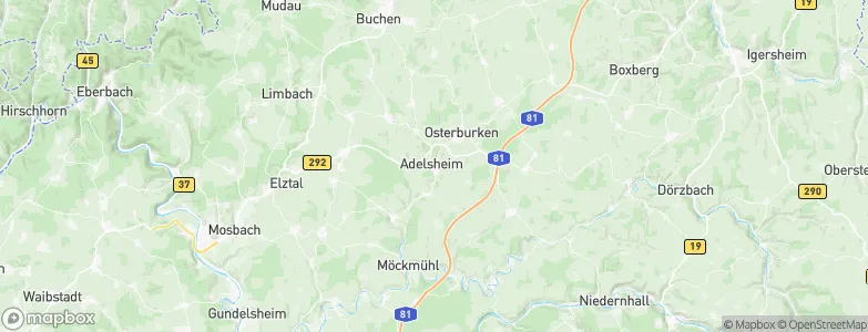 Adelsheim, Germany Map