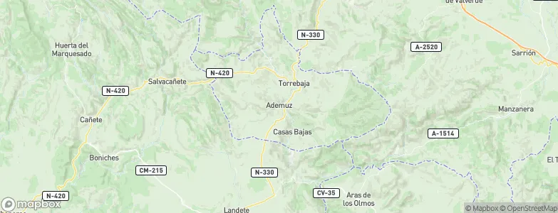 Ademuz, Spain Map