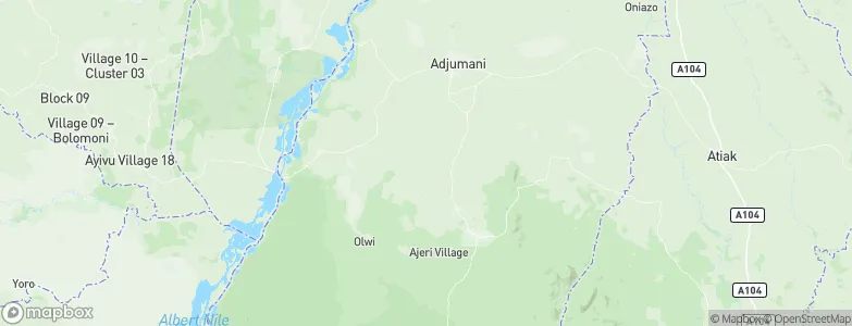 Adjumani District, Uganda Map