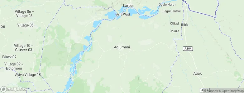 Adjumani, Uganda Map