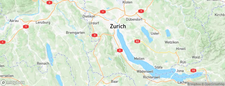 Adliswil / Oberleimbach, Switzerland Map