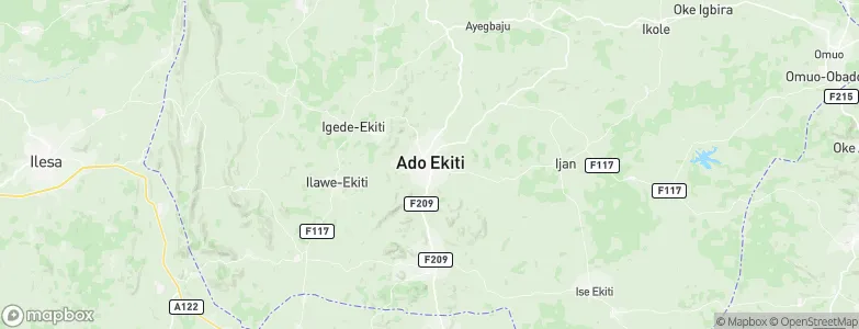 Ado-Ekiti, Nigeria Map