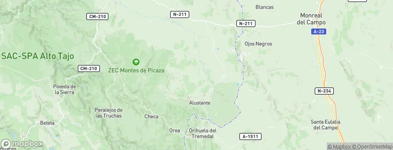 Adobes, Spain Map