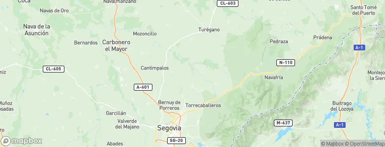 Adrada de Pirón, Spain Map
