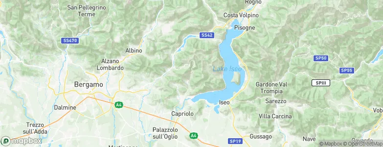 Adrara San Rocco, Italy Map