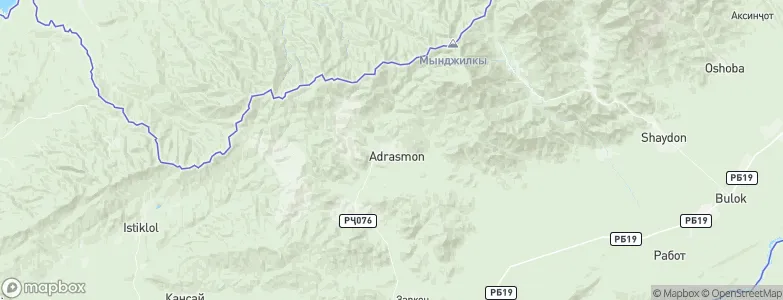 Adrasmon, Tajikistan Map