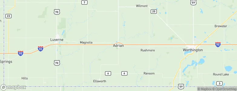 Adrian, United States Map