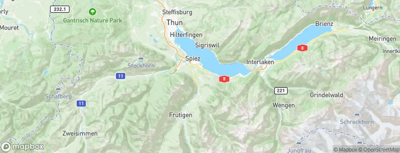 Aeschi b. Spiez, Switzerland Map