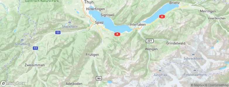 Aeschi bei Spiez, Switzerland Map