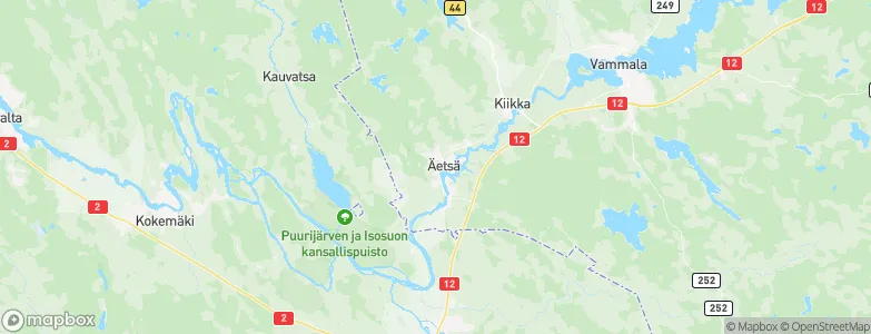 Äetsä, Finland Map