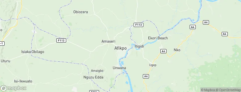 Afikpo, Nigeria Map