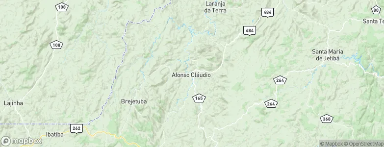 Afonso Cláudio, Brazil Map