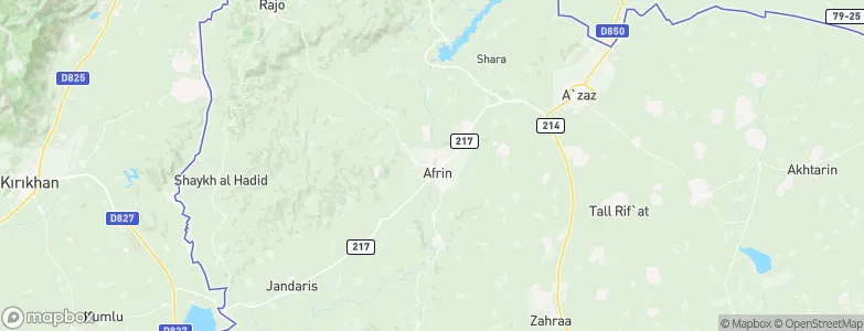 Afrin, Syria Map