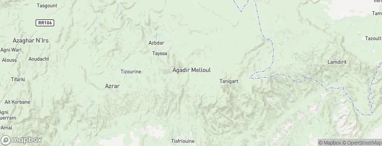 Agadir Melloul, Morocco Map