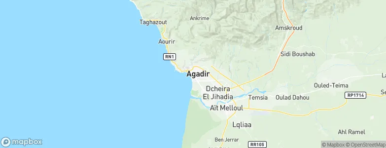 Agadir, Morocco Map