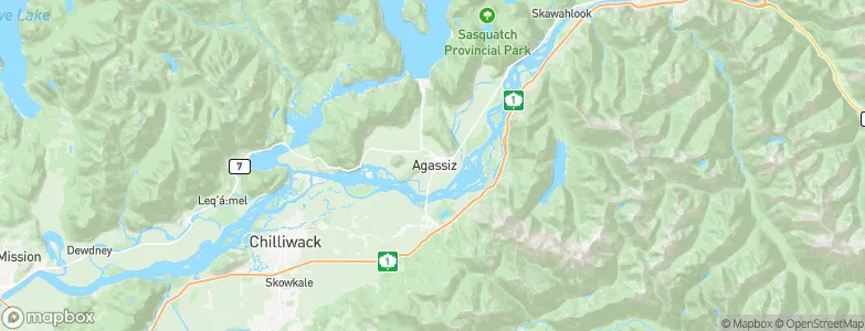 Agassiz, Canada Map