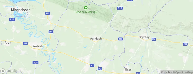 Ağdaş, Azerbaijan Map