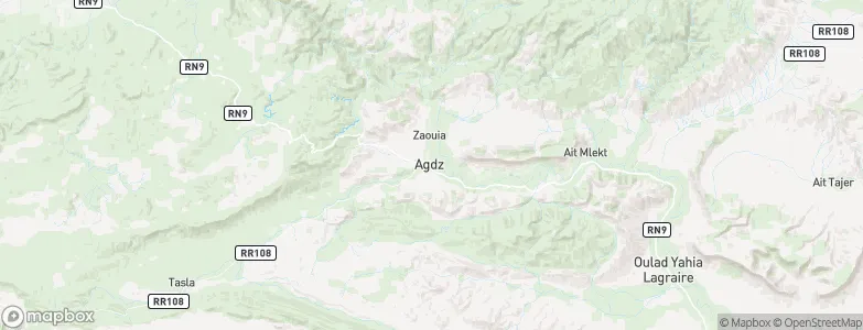 Agdz, Morocco Map